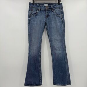 Hudson Jeans Women 26 Blue Signature Petite Bootcut Low Rise Denim 90s Y2K